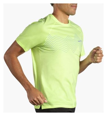 Brooks Atmosphere 2.0 Short Sleeve Jersey Yellow Men's