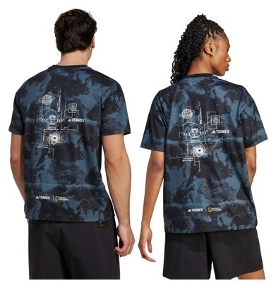 T-hhirt short sleeves adidas Terrex National Geographic Camo/Black Unisex