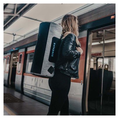 Sac week-end étanche 32L IP66 TPU gris turquoise Zulupack