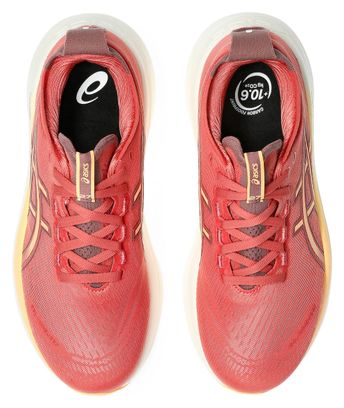 Chaussures Running Asics Gel-Nimbus 27 Rose/Orange Femme