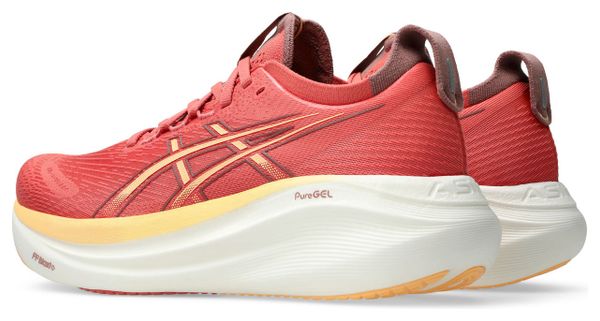 Chaussures Running Asics Gel-Nimbus 27 Rose/Orange Femme