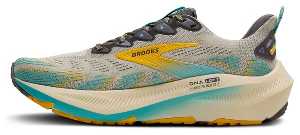 Brooks Ghost Trail Beige/Blau Herren Trailrunning-Schuhe