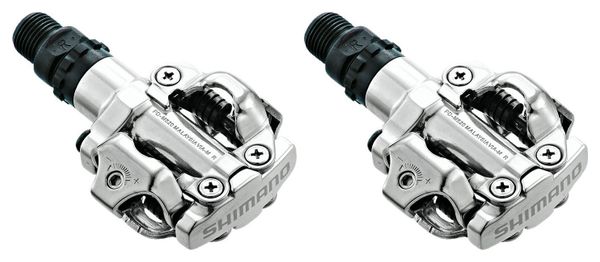 Shimano M520 Clipless SPD MTB Pedals Silver