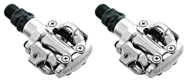 SHIMANO Paire de Pédales SPD-M520 Argent