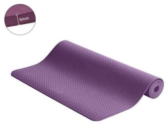 Tapis de Fitness Gym Musculation Antidérapant – Tapis pour Yoga  Pilates Fitness Gymnastique 183 x 61 x 0 6 cm en TPE - Violet