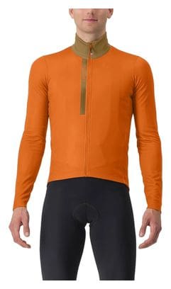 Castelli Entrata Thermal Orange Long Sleeve Jersey