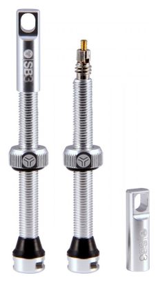  Kroma SB3 Tubeless Presta Valves - Silver