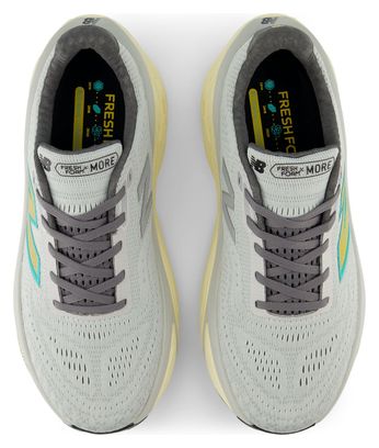 Chaussures Running New Balance Fresh Foam X More v5 Gris/Bleu/Jaune Homme