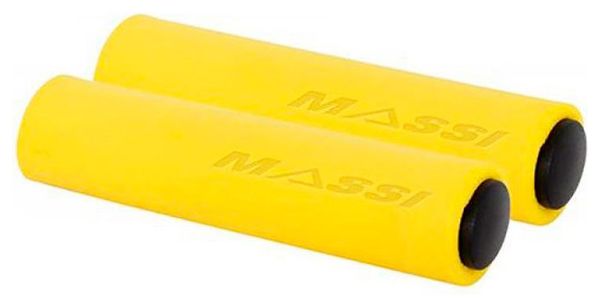 Coppia di Manopole in Silicone Massi Giallo Opaco