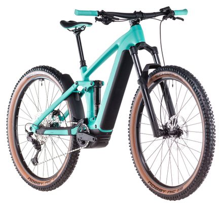 VTT Électrique Tout-Suspendu Cube Stereo Hybrid One44 EX 800 Shimano Deore/Deore XT 12V 800 Wh 29'' Bleu Scuba 2025