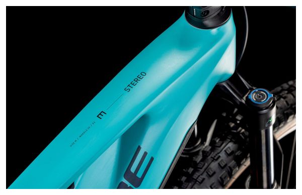 VTT Électrique Tout-Suspendu Cube Stereo Hybrid One44 EX 800 Shimano Deore/Deore XT 12V 800 Wh 29'' Bleu Scuba 2025