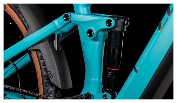 VTT Électrique Tout-Suspendu Cube Stereo Hybrid One44 EX 800 Shimano Deore/Deore XT 12V 800 Wh 29'' Bleu Scuba 2025