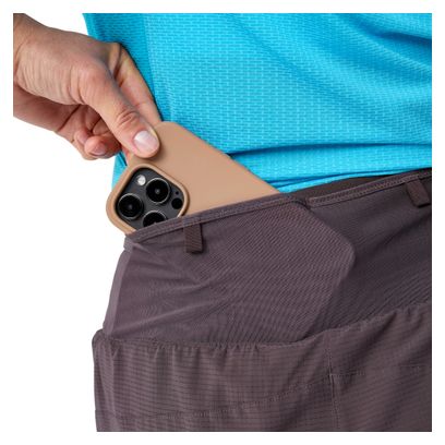 Pantaloncini 2 in 1 Brooks High Point Grigio Donna