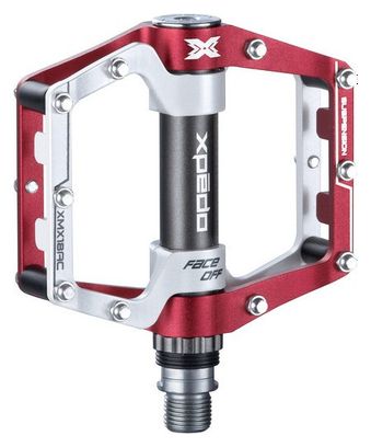 Pair of Pedals Xpedo MX FORCE XMX18AC Red White
