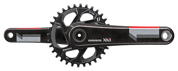 SRAM Crankset XX1 Direct Mount 32  Q-factor 168mm, GXP not included Red