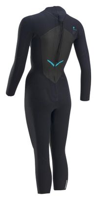 Van Rysel Neoprene Short Course Wetsuit Black Blue Women