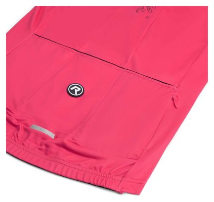 Maillot Manches Longues Velo Rogelli Essential - Femme - Cerise