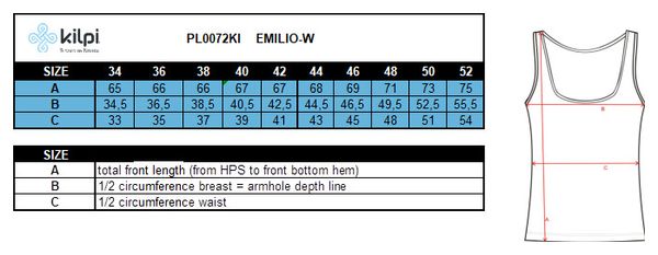 Débardeur running femme Kilpi EMILIO-W