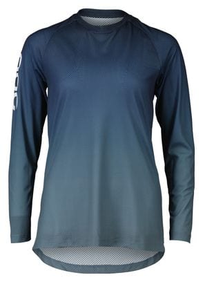 Women's Poc Essential MTB Lite Blue Long Sleeve Jersey