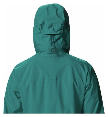 Mountain Hardwear Women's New Stretch Ozonic Green Waterproof Jacket