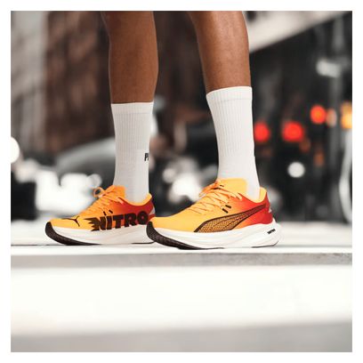 Chaussures de Running Puma Deviate Nitro 3 Rouge / Orange Homme