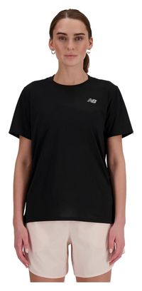 Kurzarm Trikot New Balance Sport Essentials Schwarz Damen