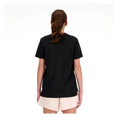 Maglia a maniche corte New Balance Sport Essentials Donna Nero