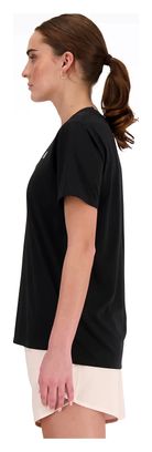 Maglia a maniche corte New Balance Sport Essentials Donna Nero