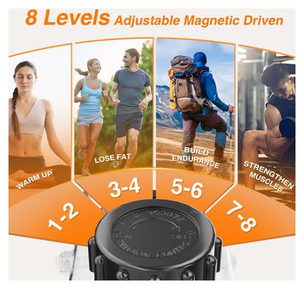Vélo d’appartement Fitness pliable magnétique multifonction Noir