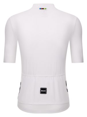 Santini Mondo UCI Kurzarmtrikot Weiß