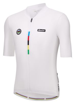 Santini Mondo UCI Kurzarmtrikot Weiß