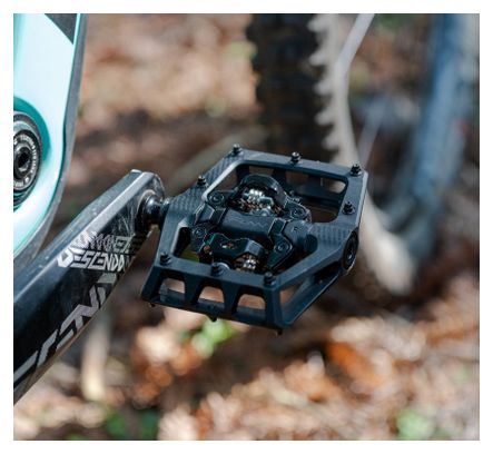 Coppia di pedali automatici Funn Ripper2 Double Side con gabbia nera
