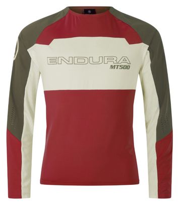 Endura MT500 Burner Lite Lange Mouw Trui Rood/Groen