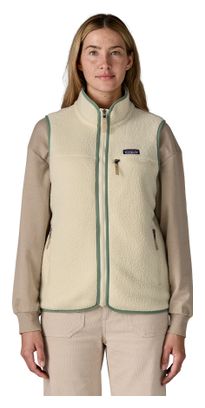 Polar sin mangas Patagonia Retro Pile Beige de mujer
