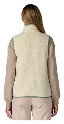 Polar sin mangas Patagonia Retro Pile Beige de mujer