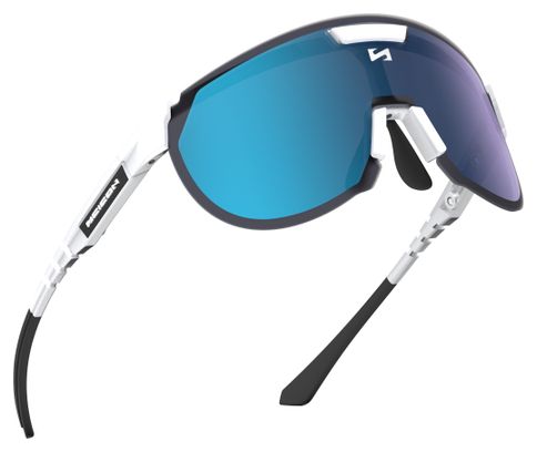 Lunettes Aerotrail Blanc Brillant / Miroir Bleu Scicon Sports