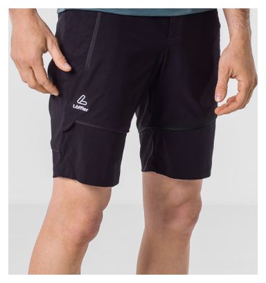 Loeffler pantalon de randonnée zippé M Pantalon de randonnée zippé fuselé CSL - Noir