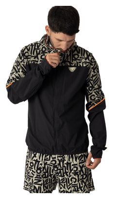Chaqueta cortavientos Dynafit Trail Wind negra para hombre