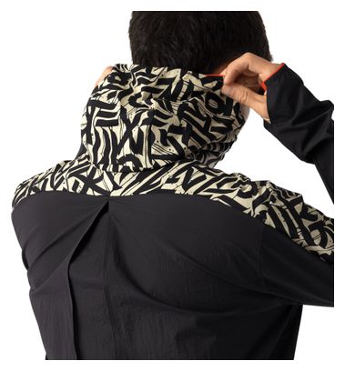Chaqueta cortavientos Dynafit Trail Wind negra para hombre