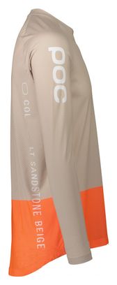 Poc MTB Pure Beige / Orange Long Sleeve Jersey