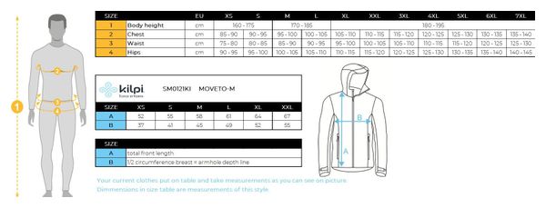 Maillot de vélo chaud homme Kilpi MOVETO-M