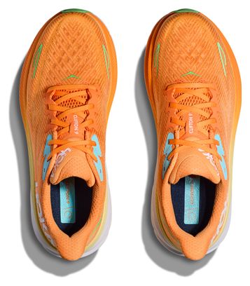 Hoka One One Clifton 9 Running Shoes Orange Uomo