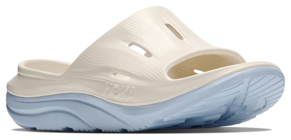 Chaussures de Récupération Hoka Ora Recovery Slide 3 Beige/Violet Unisexe