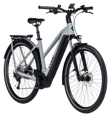 Cube Kathmandu Hybrid One 750 Trapeze Electric City Bike Shimano Deore 10S 750 Wh 700 mm Swamp Grey Green 2023