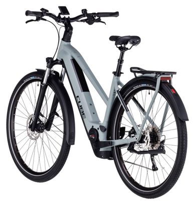 Cube Kathmandu Hybrid One 750 Trapeze Elektrische Stadsfiets Shimano Deore 10S 750 Wh 700 mm Swamp Grey Green 2023