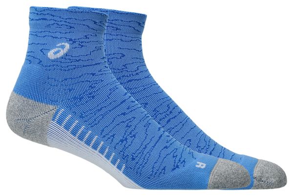 Asics Performance Run Quarter Socks Blue