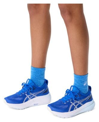 Asics Performance Run Quarter Socks Blue