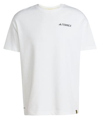 Camiseta de manga corta adidas Terrex National Geographic Blanca Unisex