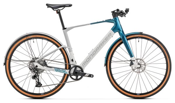 Mondraker Dusty X Bicicleta eléctrica urbana Sram Apex 12S 350 Wh 700 mm Gris/Azul