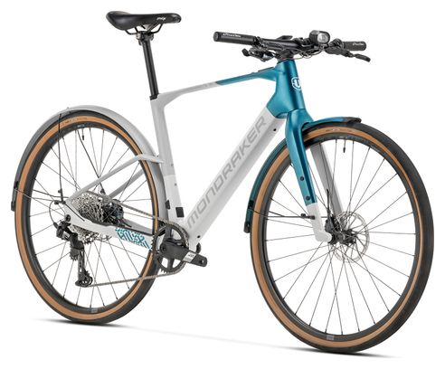 Mondraker Dusty X Bicicleta eléctrica urbana Sram Apex 12S 350 Wh 700 mm Gris/Azul
